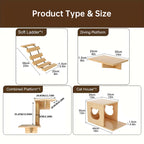 Vetsuno ClimbNest™ Parcours mural pour chat