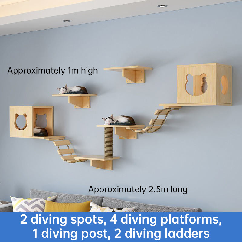 Vetsuno ClimbNest™ Parcours mural pour chat