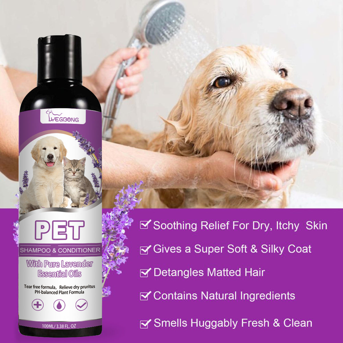 Vetsuno SilkCoat™ Shampooing pour animaux