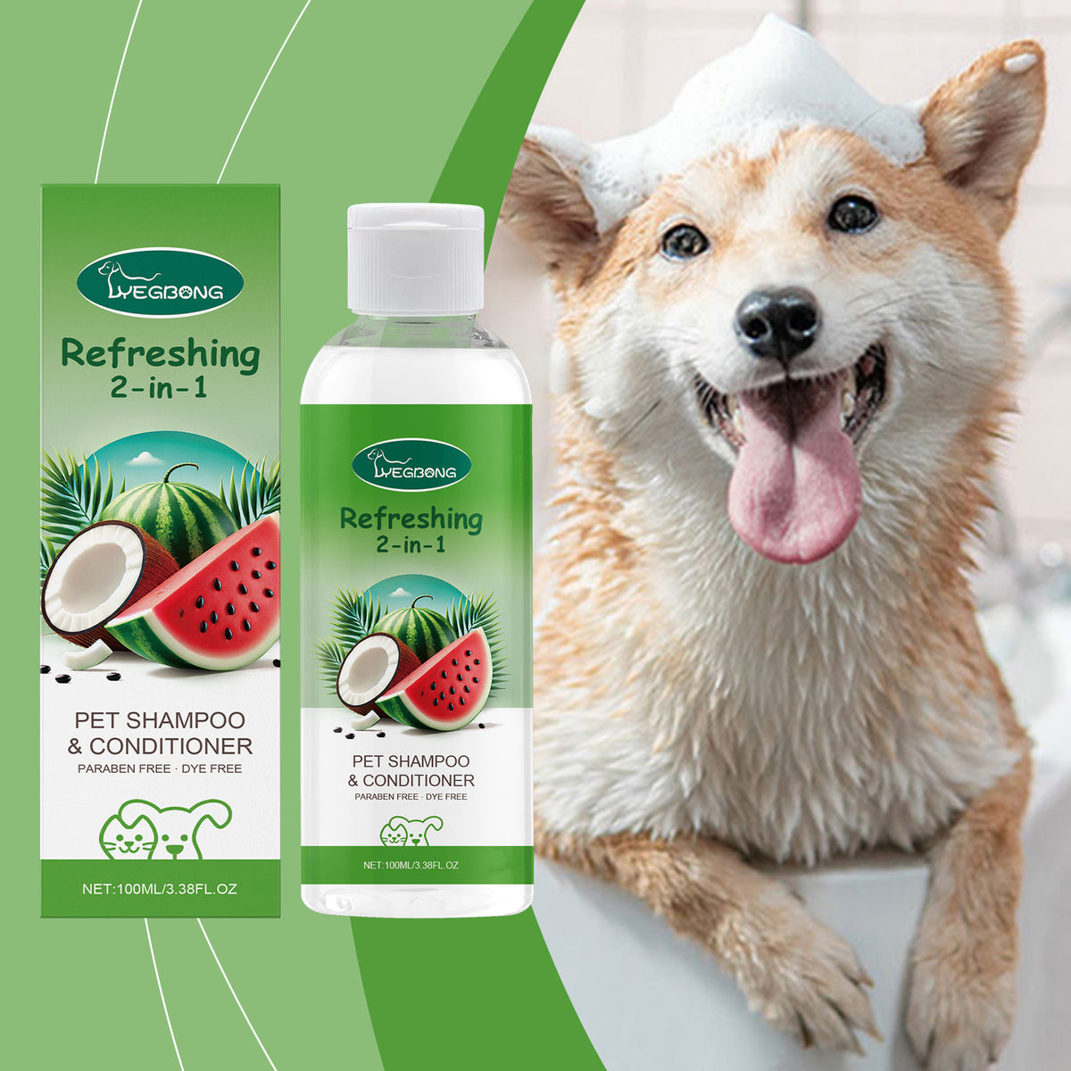 Vetsuno FreshBath™ Gel lavant 2-en-1