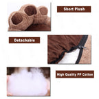 Dog House Cat House Pet Supplies Autumn and Winter Warm and Comfortable Bear Paw Pet House Dog Mat