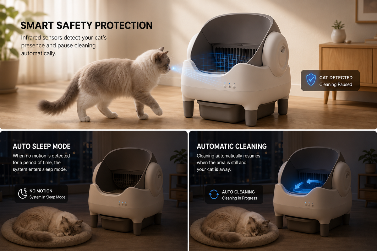Vetsuno SmartClean Pro self-cleaning cat litter system