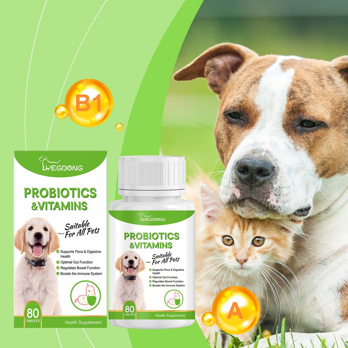 Vetsuno GutHealth™ Probiotic Tablets