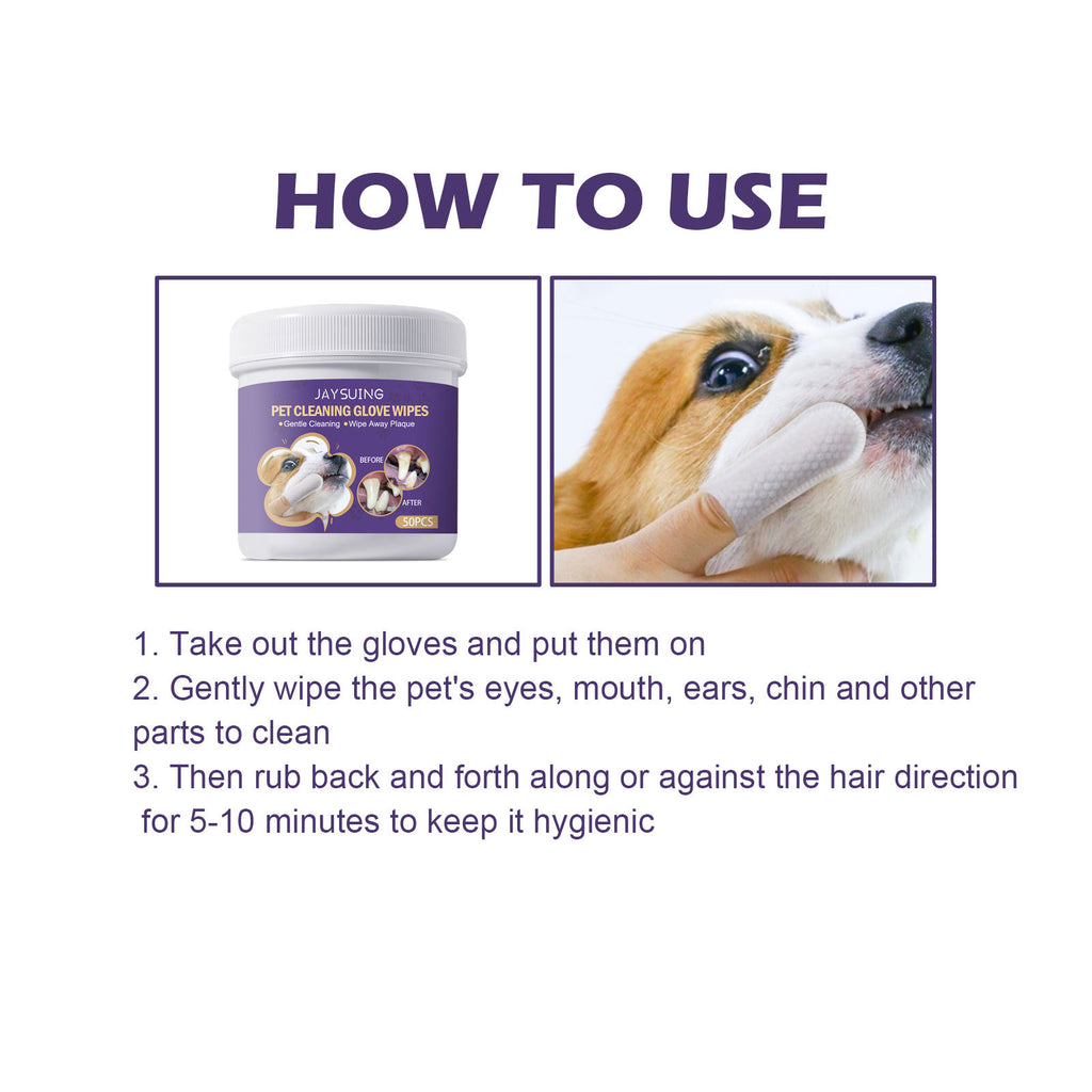 Vetsuno CleanPaws™ Lingettes dentaires