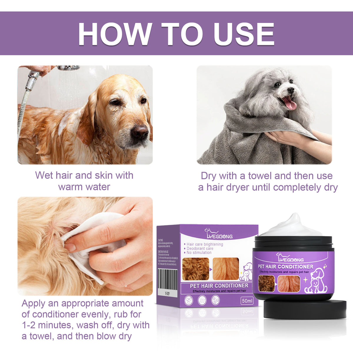 Vetsuno SilkCoat™ Après-shampooing pour animaux