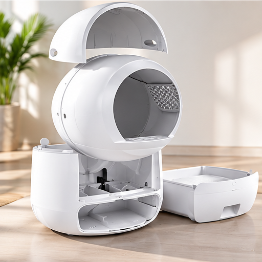 Vetsuno SmartClean Elite opened for easy maintenance and cleaning